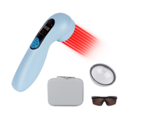 Vezetékmentes kézi lézer terápiás készülék - LLLT - kézi lágylézer - 1300 mW leadott teljesítménnyel KÉK színben