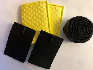 2 db gumi elektróda szivaccsal, rögzítő pánttal - többször használatos (iontoforézishez is)