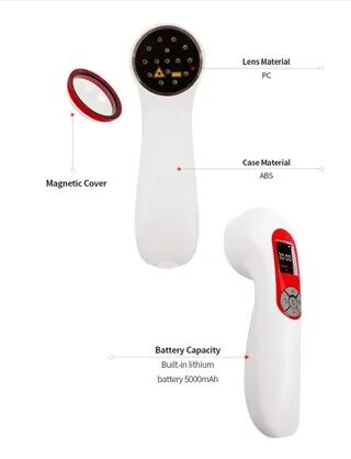 Vezetékmentes kézi lézer terápiás készülék - LLLT - kézi lágylézer - 1300 mW leadott teljesítménnyel